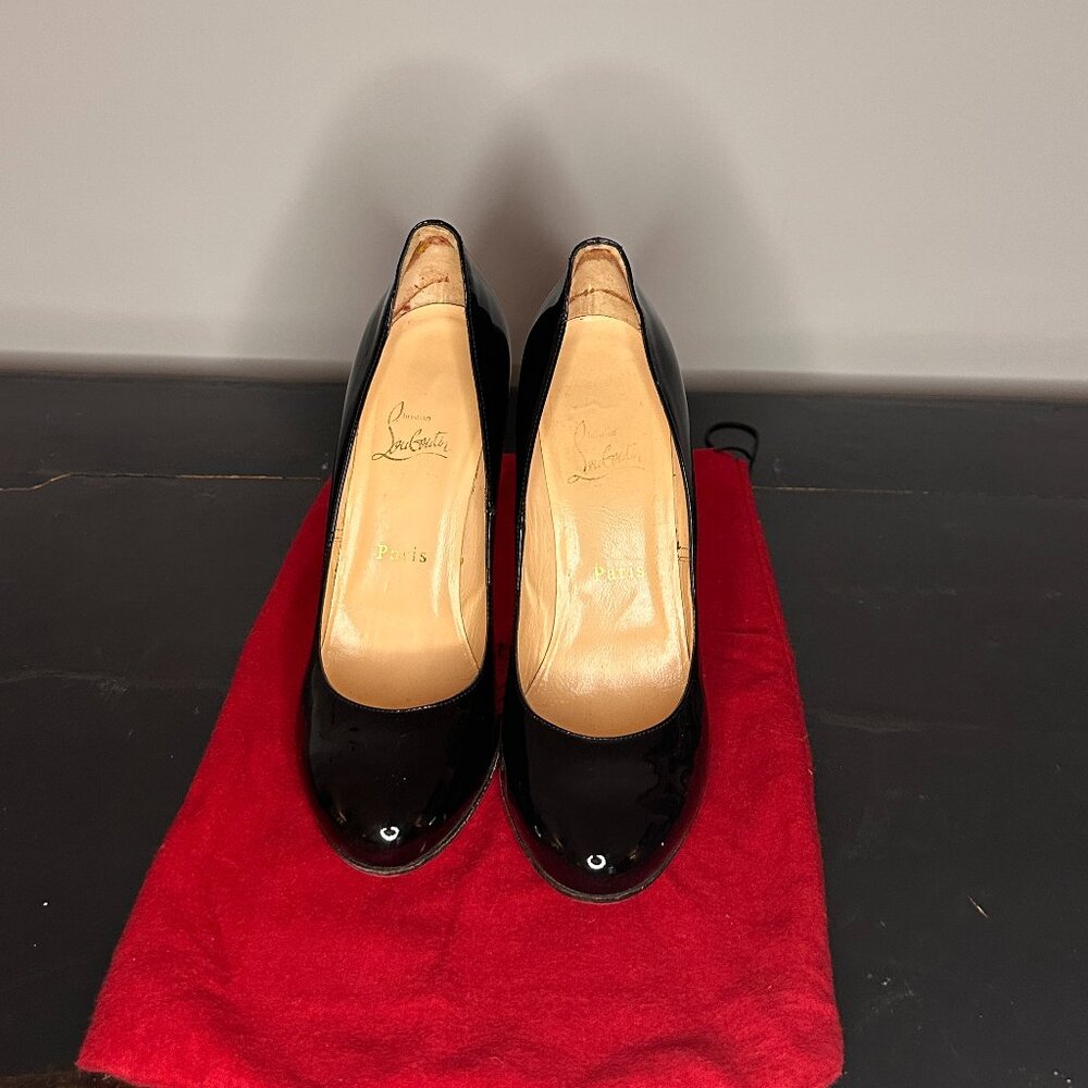 Christian Louboutin - The Dolly Pump, 120mm heel height, patent leather